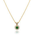 Emerald and Diamond Pendant