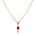 Oval Ruby Pendant