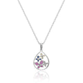 Multi-Color Sapphire Butterfly Pendant