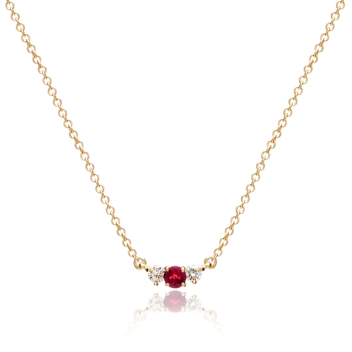 Ruby and Diamond Necklace