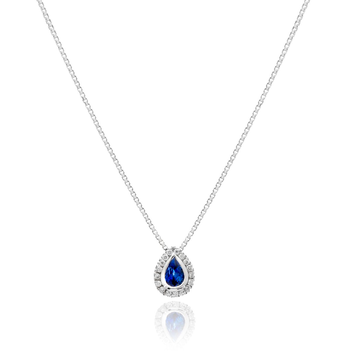 Pear Shaped Sapphire Pendant