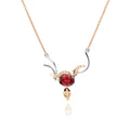 Al Fresco Garnet Necklace