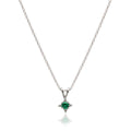 Emerald and Diamond Star Pendant