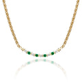 Emerald and Diamond Anniversary Necklace