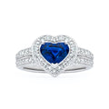 The Brooke Heart Shaped Sapphire Ring
