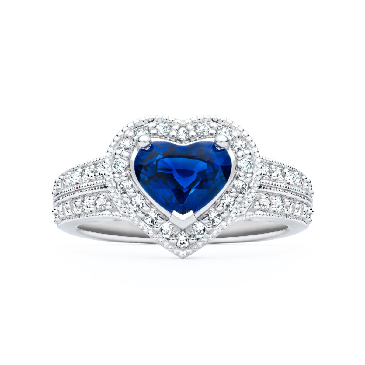 The Brooke Heart Shaped Sapphire Ring