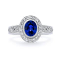 The Ester Hand Engraved Sapphire Ring