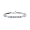 Milgrained Diamond Tennis Bracelet