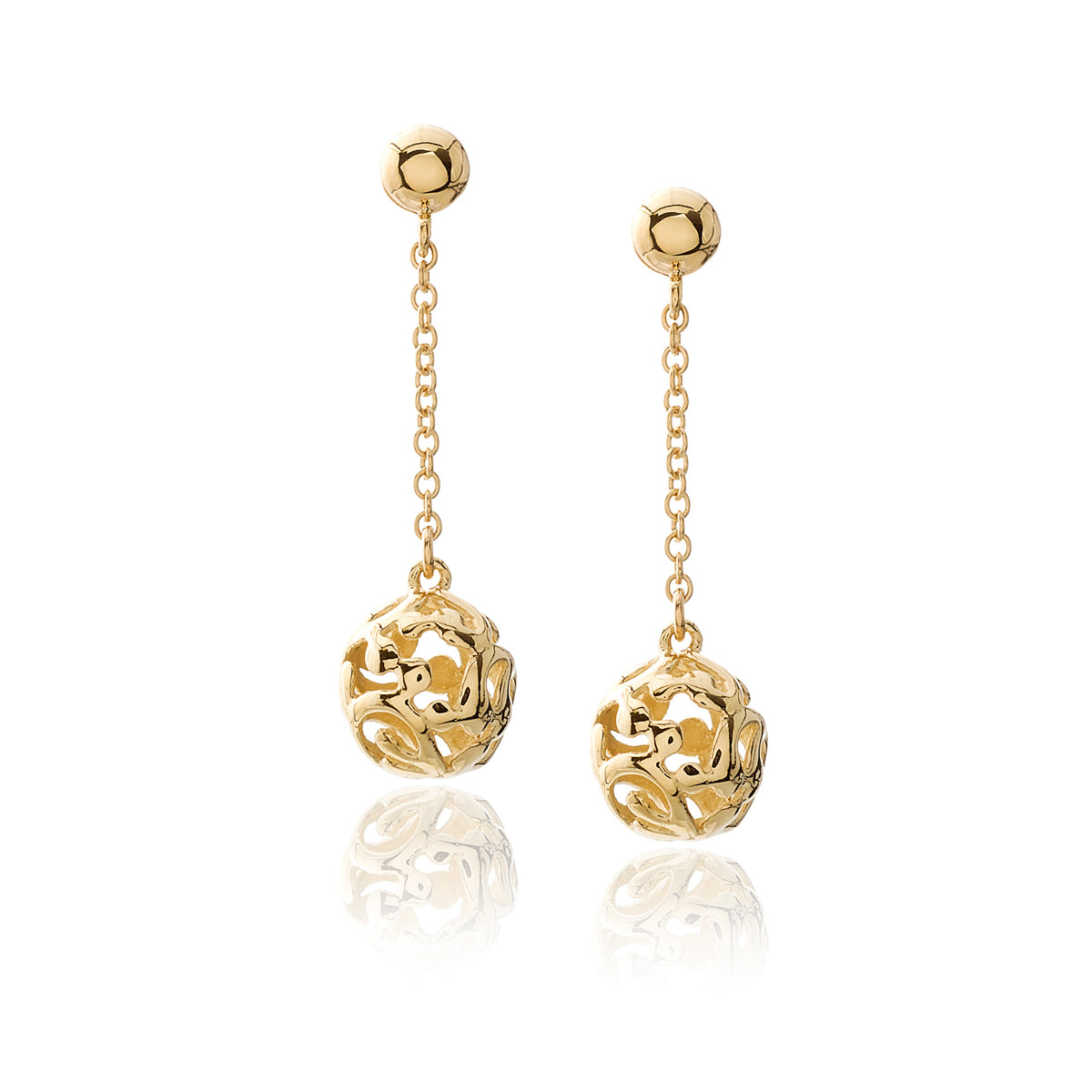 Yellow Gold Dangle Earrings