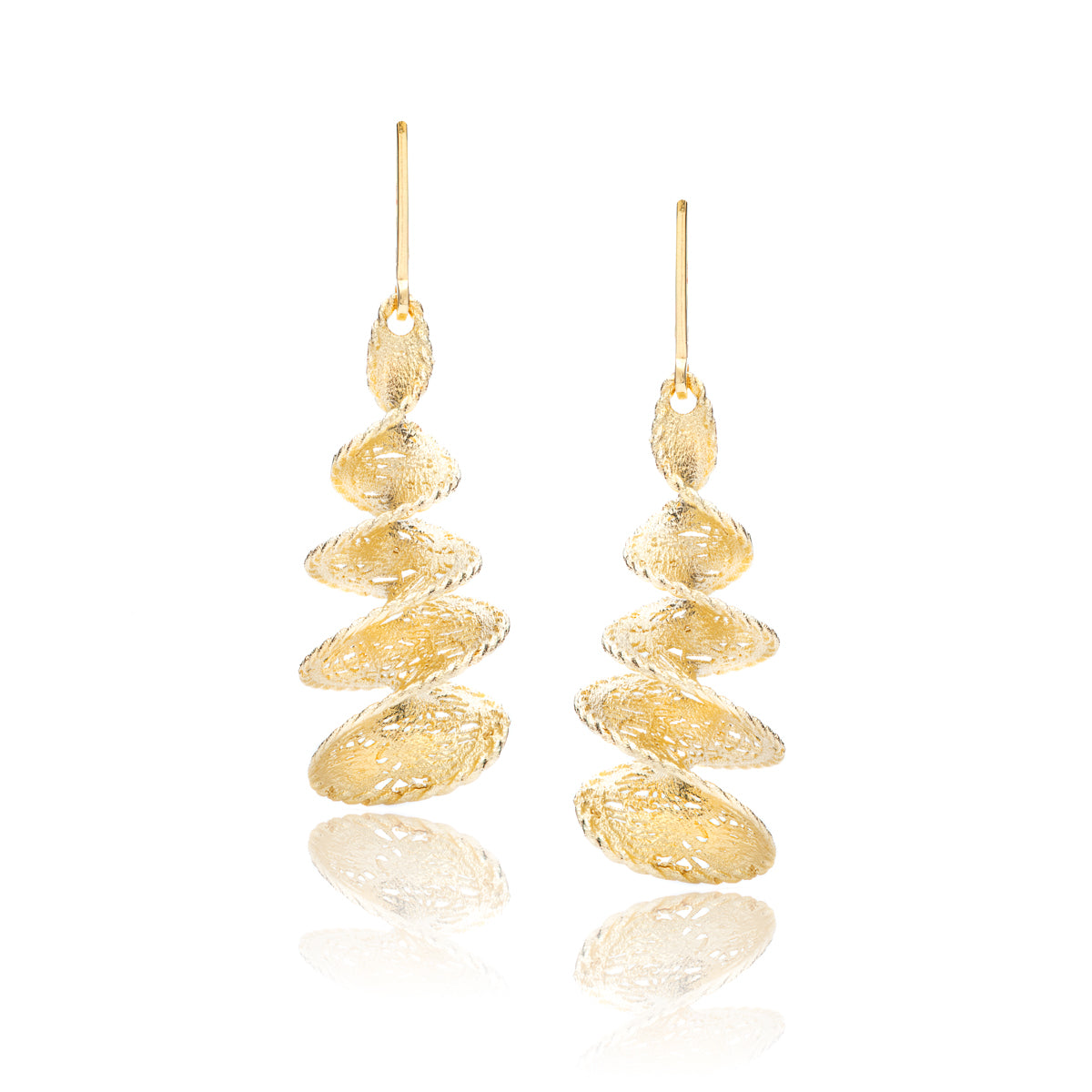 Yellow Gold Helix Earrings