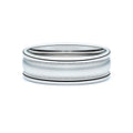 Platinum Rolled Edge Milgrained Band