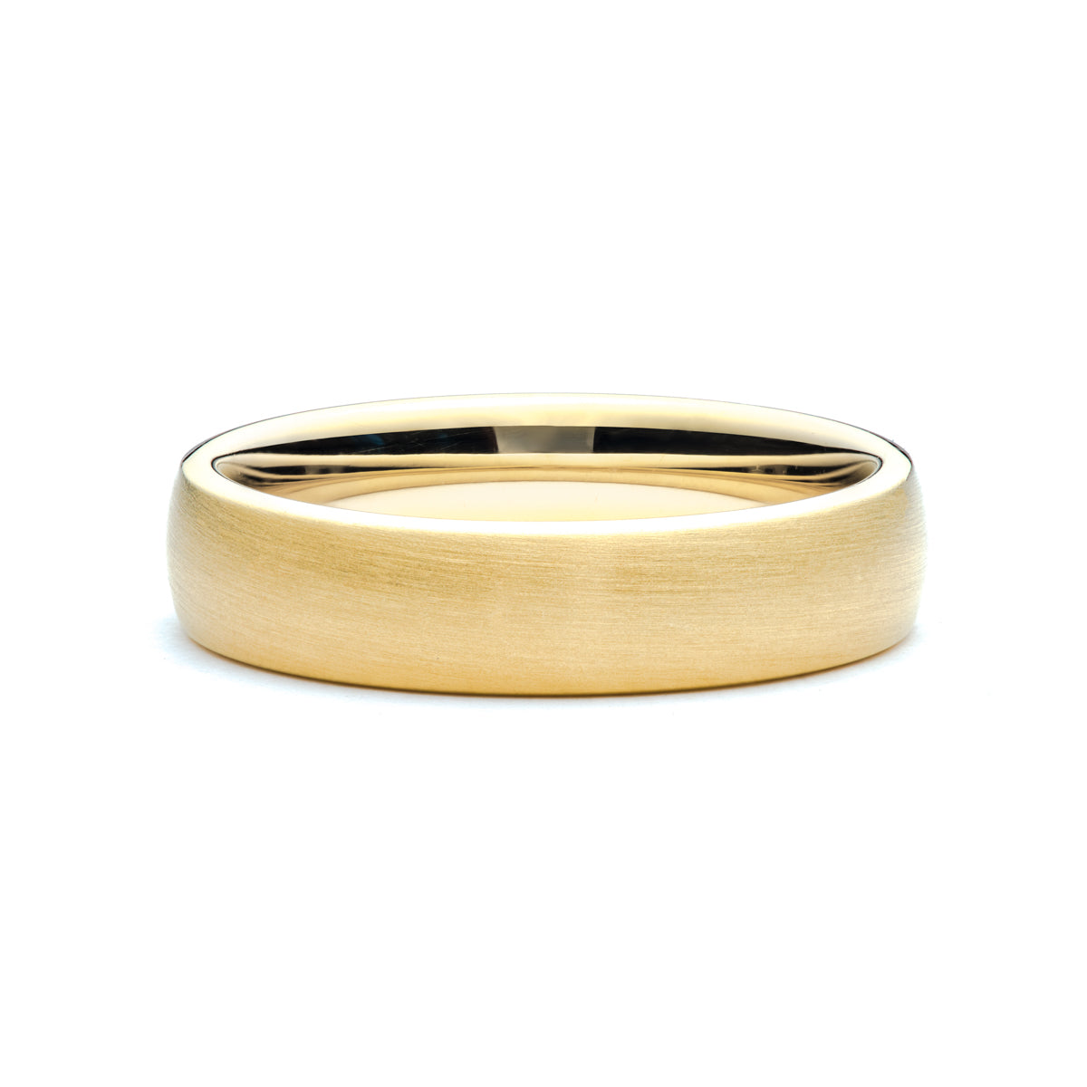 Yellow Gold Brushed Men's Band