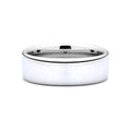 Wide Half Round Men's Wedding Band