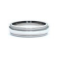 Men's Half Round Milgrain Wedding Band