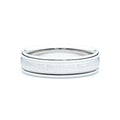 Men's Brushed Milgrained Wedding Band