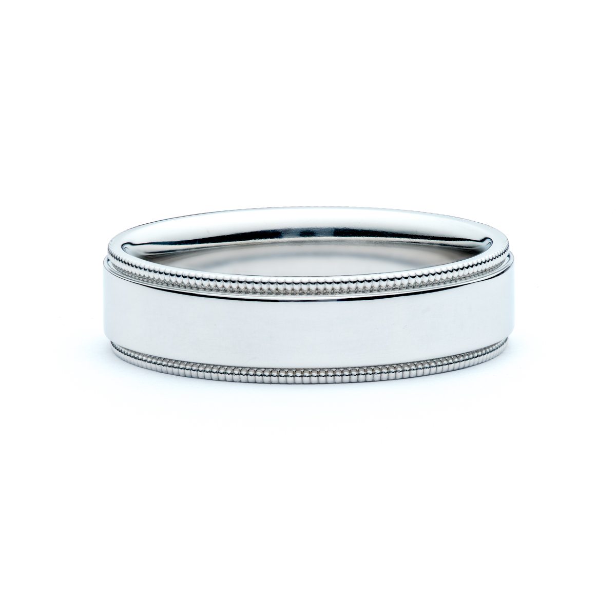 Flat Milgrained Wedding Band