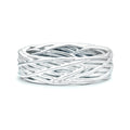 Woven White Gold Wedding Band