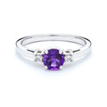 Amethyst and Diamond Ring
