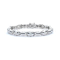 Bezel Set Diamond Sectional Bracelet