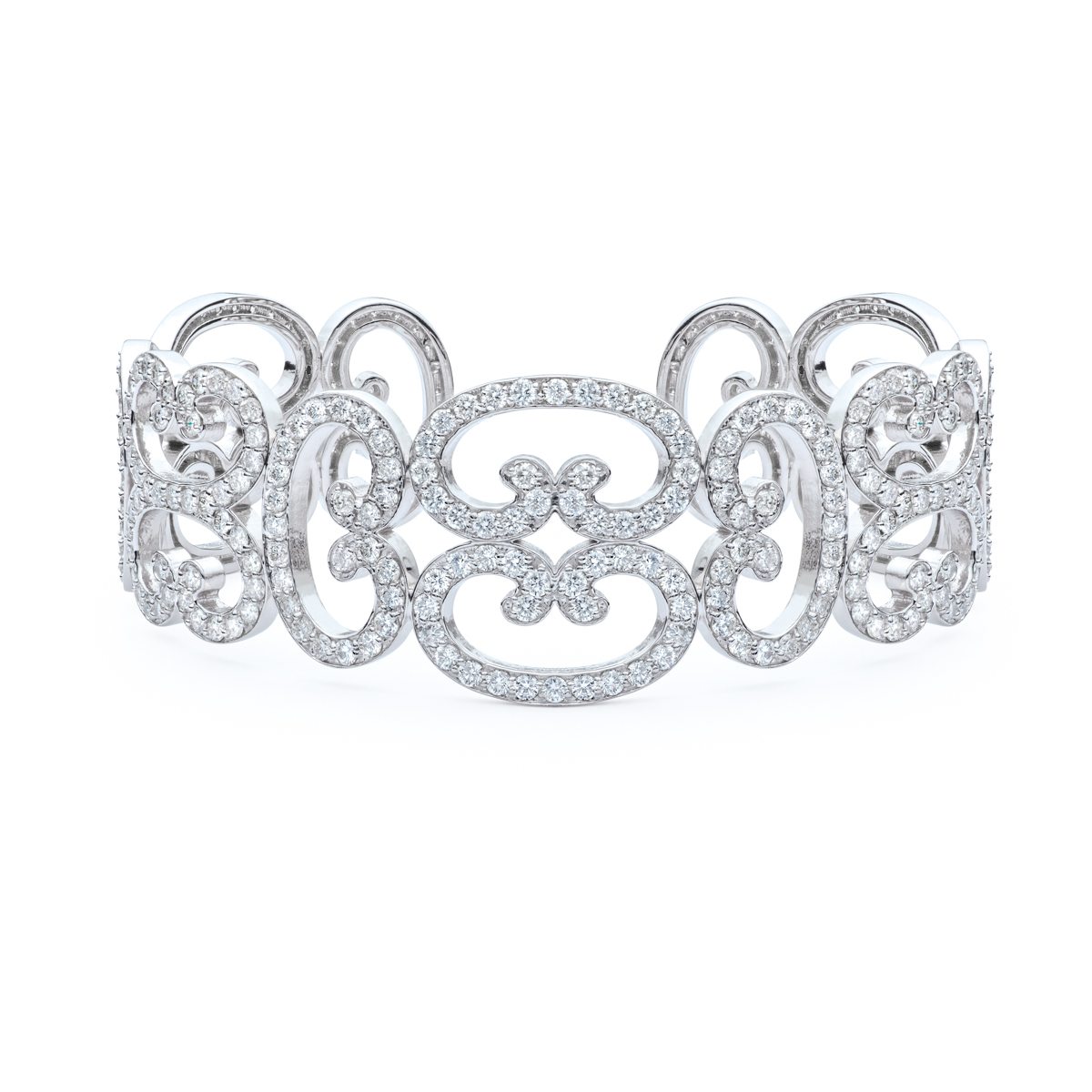 Diamond Scroll Bracelet