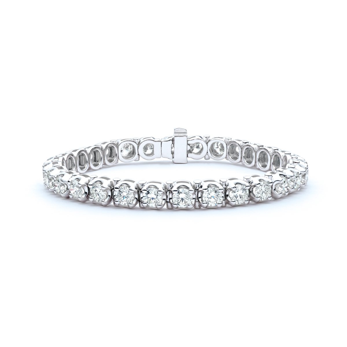 Large Diamond Tennis Bracelet