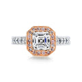 The Ester Pink Diamond Halo Engagement Ring