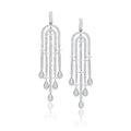 White Gold Diamond Chandelier Earrings