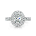 Oval Ester Diamond Ring