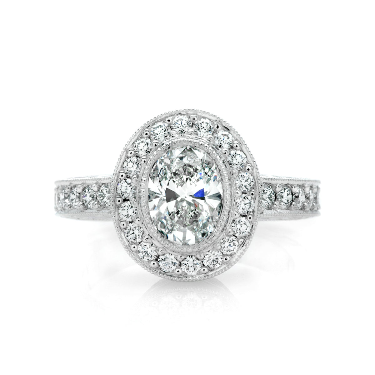 Oval Ester Diamond Ring
