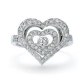 The Valentine Diamond Heart Ring