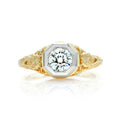 Filigree Diamond Engagement Ring – Yellow Gold