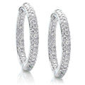 Diamond Pavé Hoop Earrings