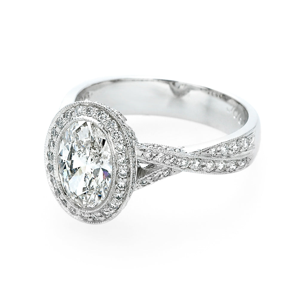 Oval Diamond Engagement Ring