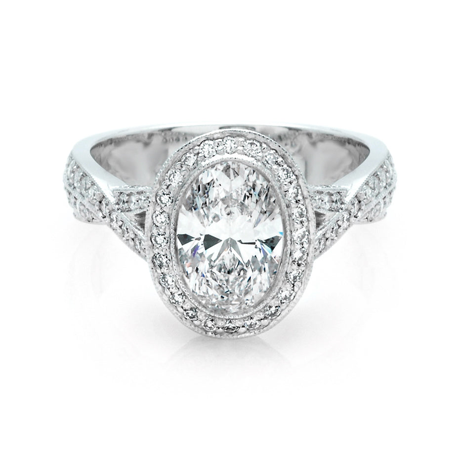 Oval Diamond Engagement Ring