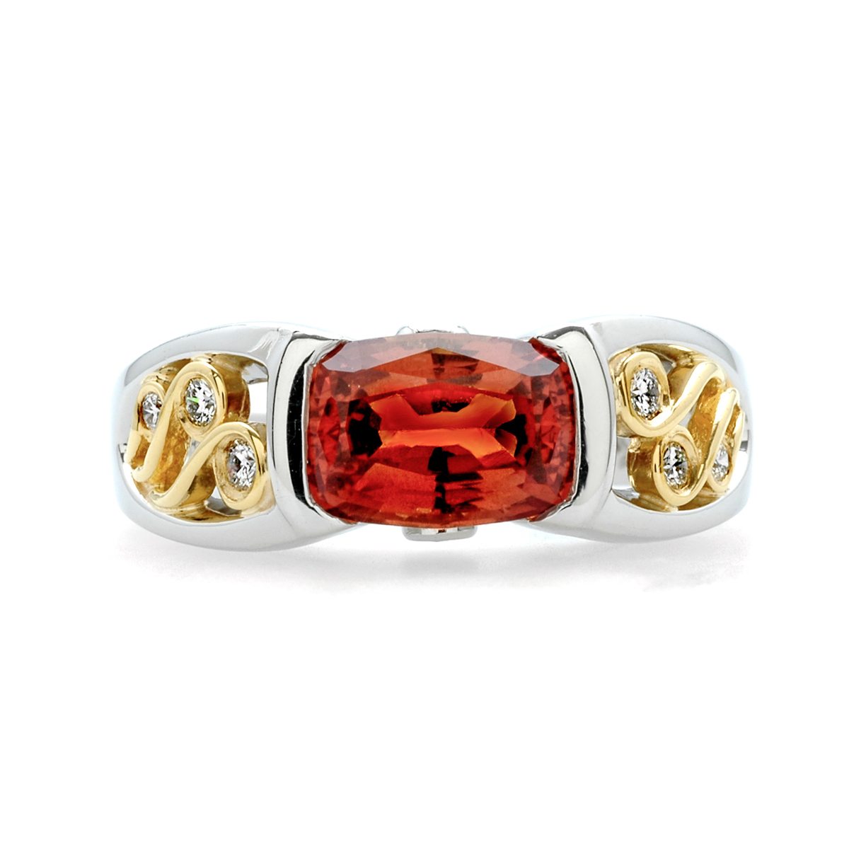 Padparadscha Sapphire Ring