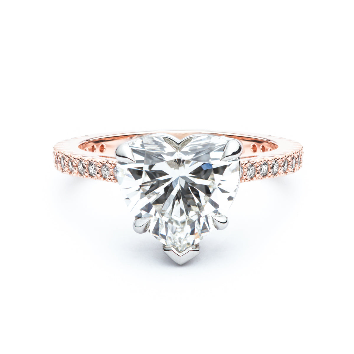 The Rose Heart Shaped Diamond Ring