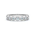 Large Millgrain Bezel Diamond Band