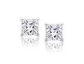 Princess Cut Diamond Studs