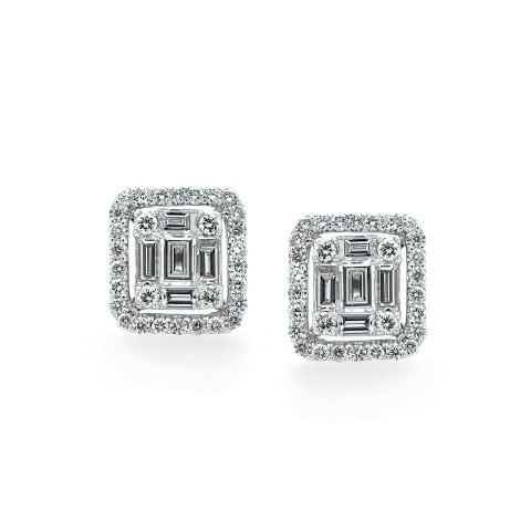 Baguette Diamond Earrings | JM Edwards Jewelry Cary, NC